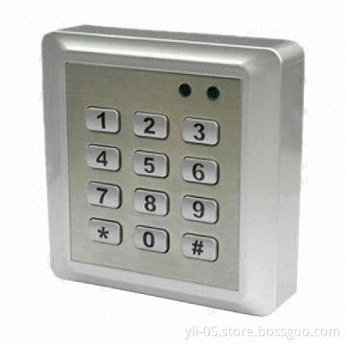 Access Control Keypad, Waterproof, 2,000 Cards Capacity